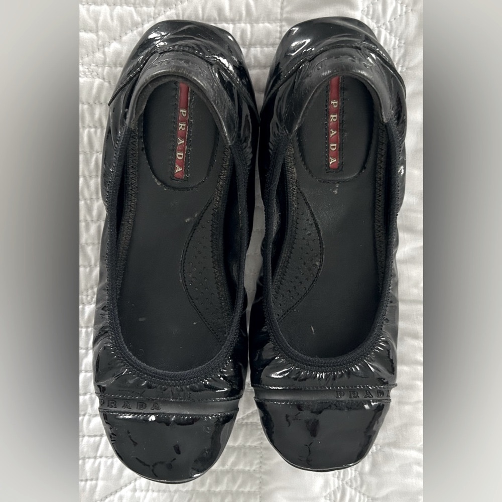 Prada Women's Black Ballet Flats